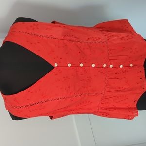 Universal Thread peplum eyelet blouse